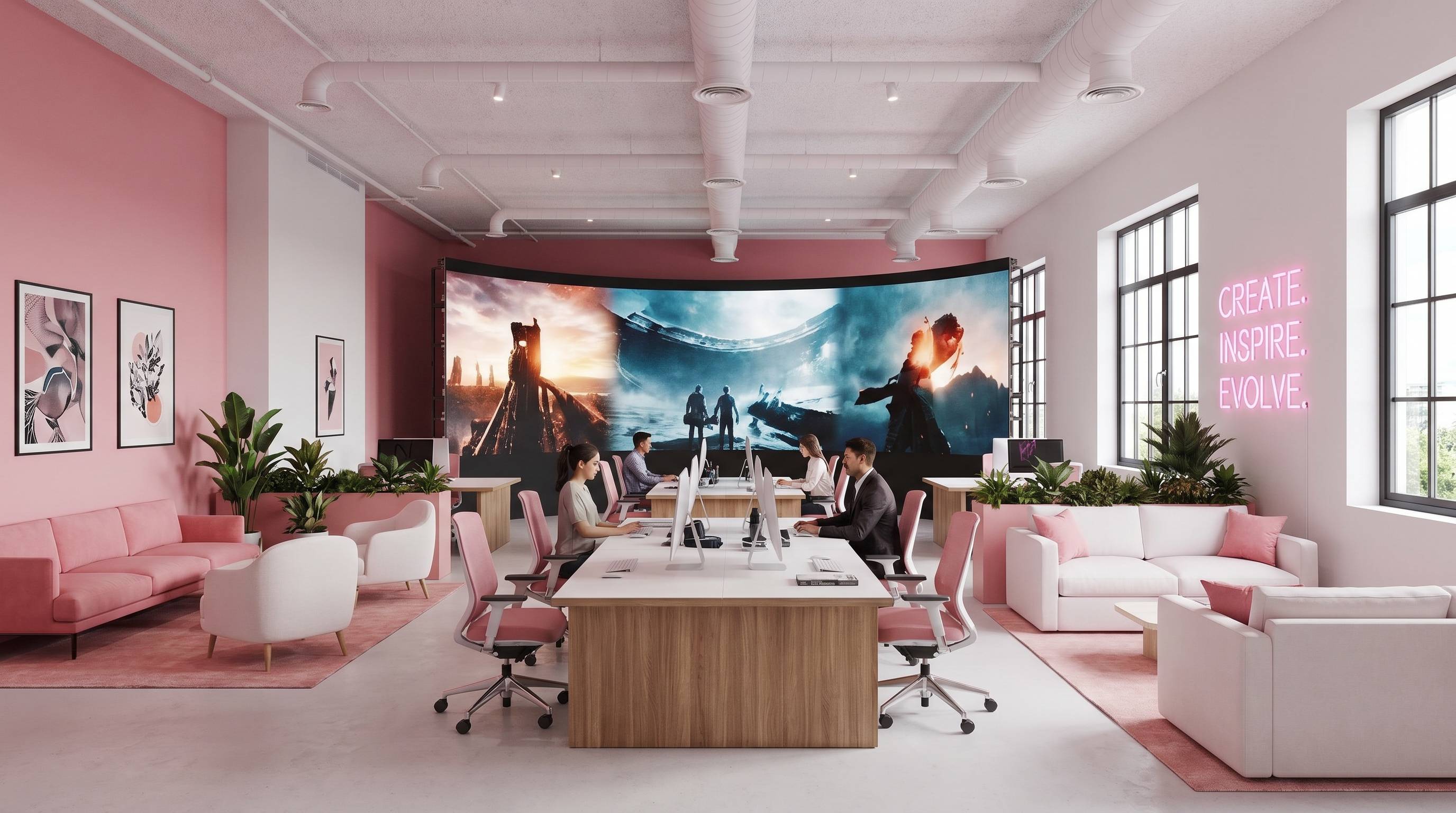 每日大赛影视传媒公司办公环境